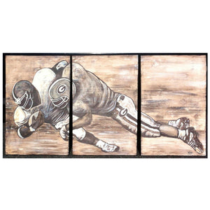 Football Triptych, 30x60 (SOLD)