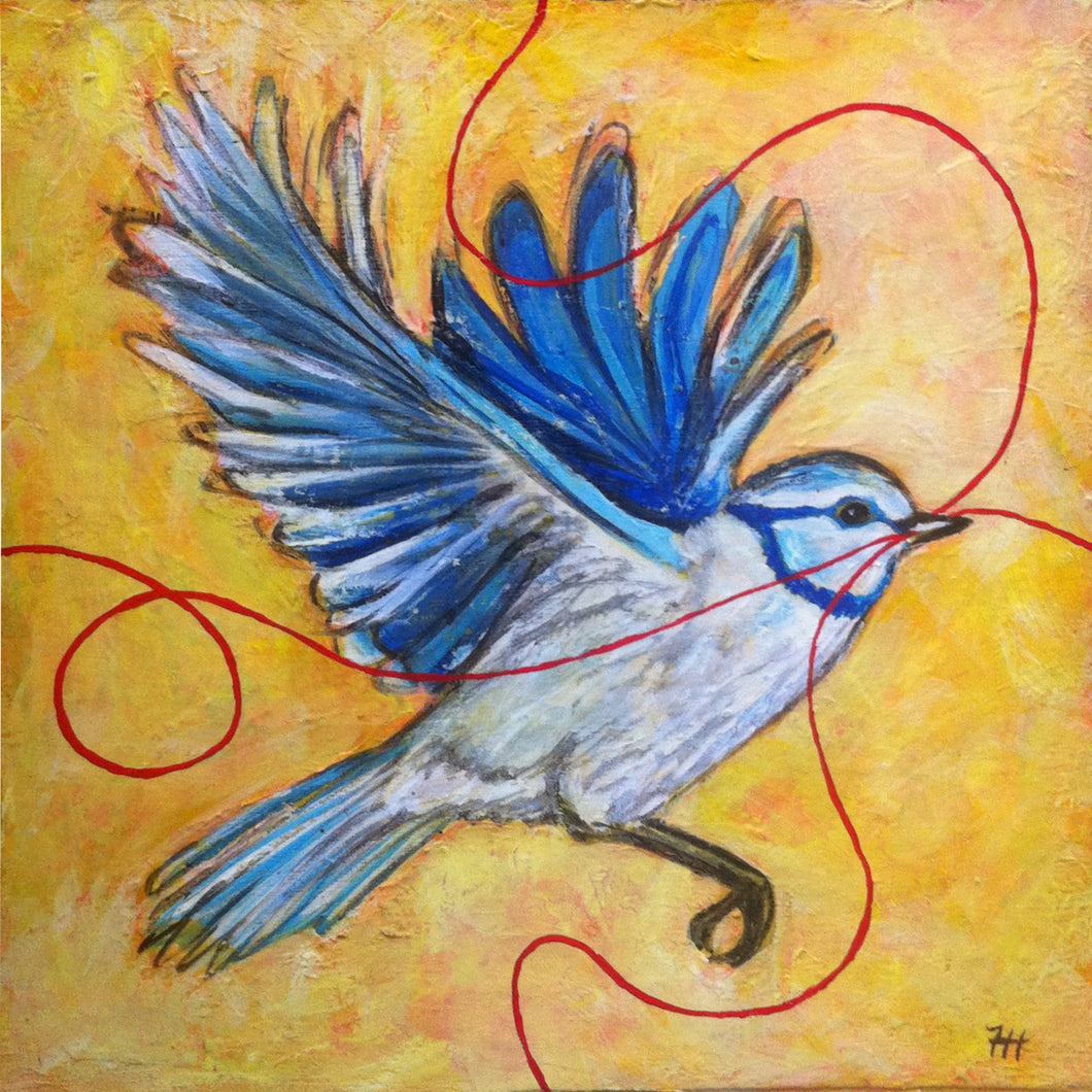 Happy Bird, 12x12